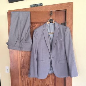 YFFUSHI Men's Slim Fit 3 Piece Suit